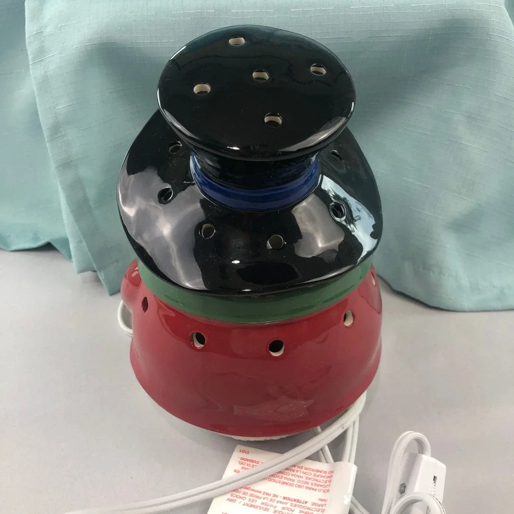Scentsy Retired Snowman Countdown Electric Wax Warmer Christmas Holiday Decor